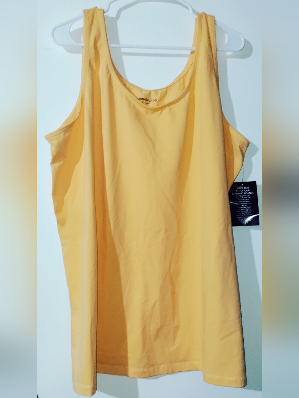 New Woman Within 2x 26/28 Orange Tank Top